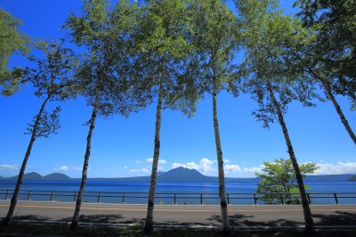 支笏湖湖畔の絶景