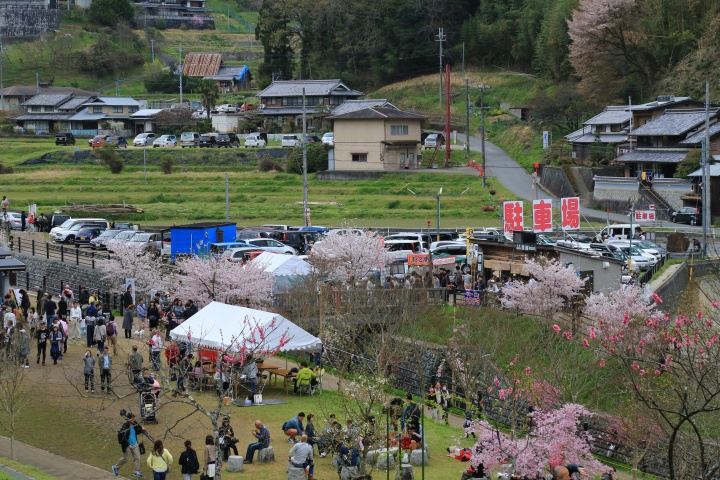 又兵衛桜の駐車場の写真