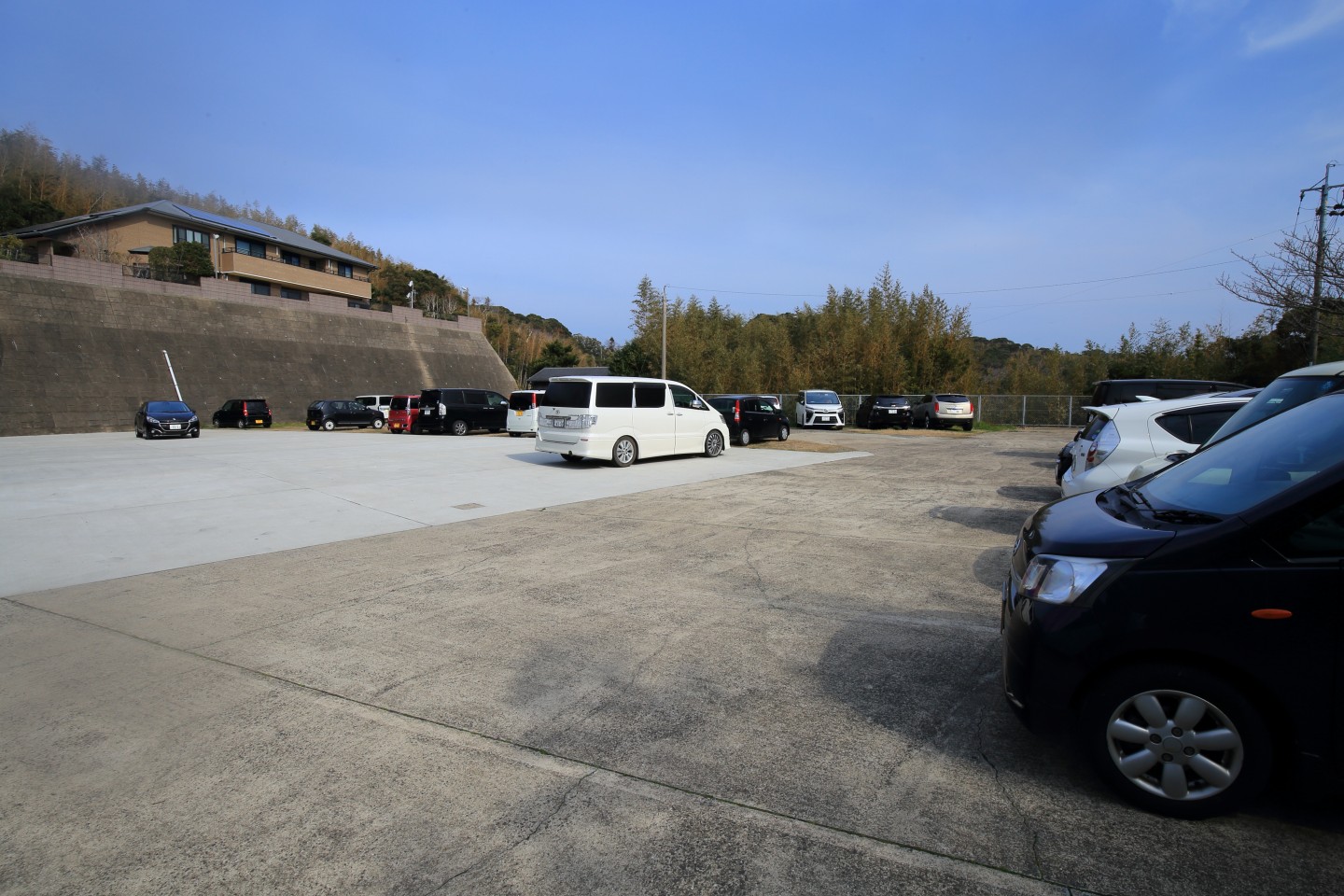 平戸ザビエル記念聖堂の駐車場