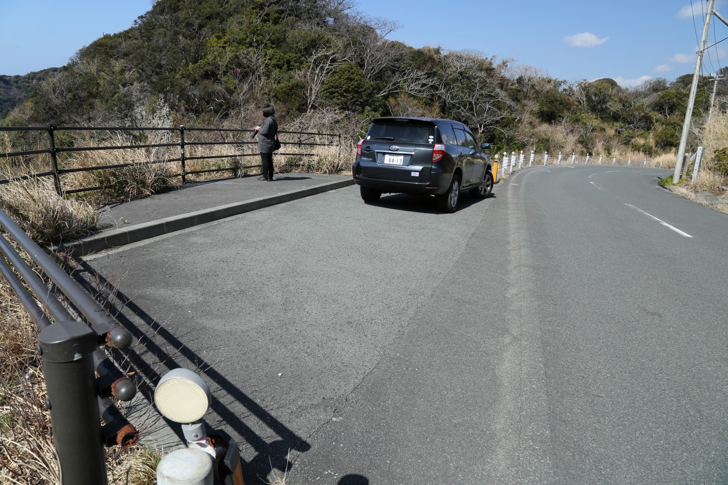 南伊豆・入間付近絶景スポットの駐車スペース