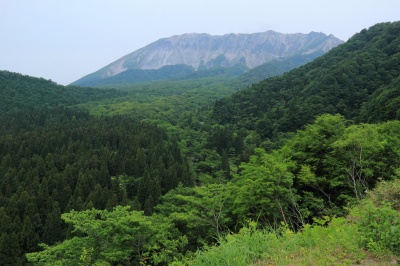 鍵掛峠から見る大山